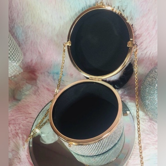 Mini Allover Rhinestone Ruched Handle 
Bucket Bag 💕💕💕 - Picture 5 of 6